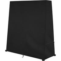 ABDECKUNG für Tischtennisplatte 165 x 70 x 185 cm Schwarz - Schwarz, Textil (165/70/185cm)