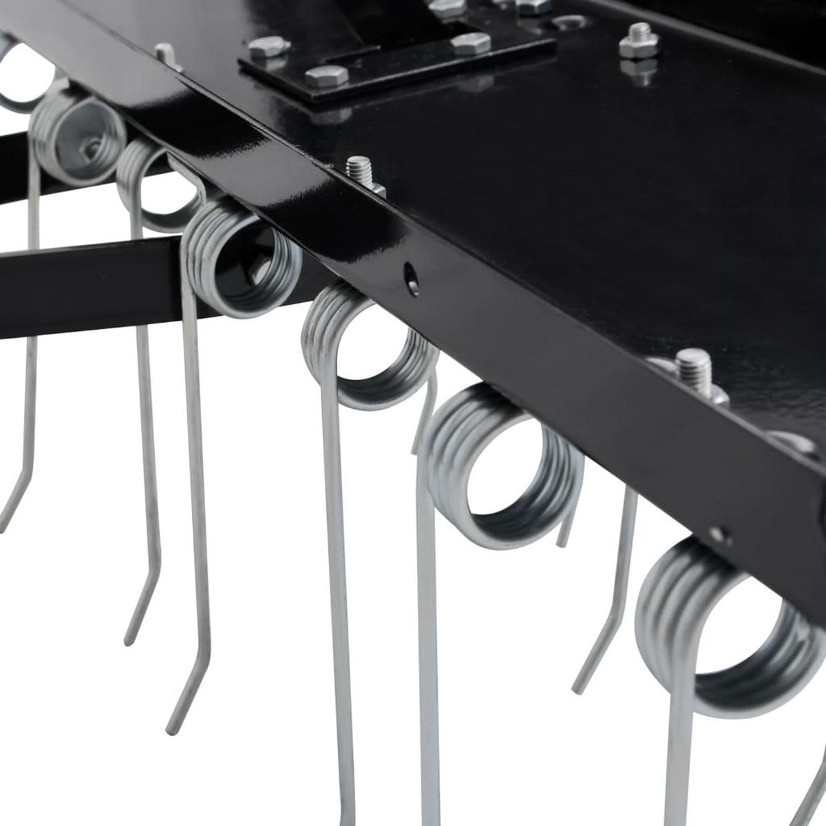 VERTIKUTIERER für Aufsitzmäher 102/85/37 cm - Schwarz, Metall (85/37/102cm) - vidaXL