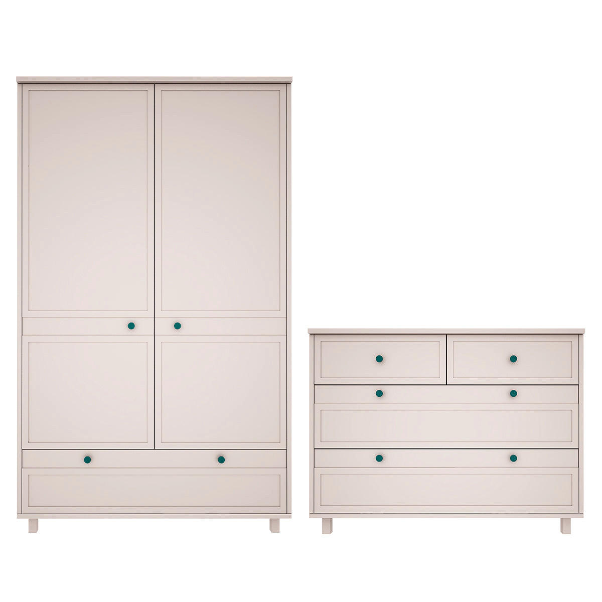 SOBA ZA BEBE 2-dijelniGabriel bež - bež, drvni materijal (117/92/50cm) - Petits-meubles