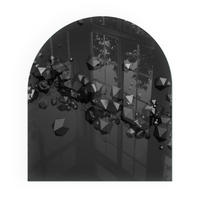 GLASPLATTE für Kamin 80x70 cm - Schwarz, Glas (80/70/0.4cm) - TULUP