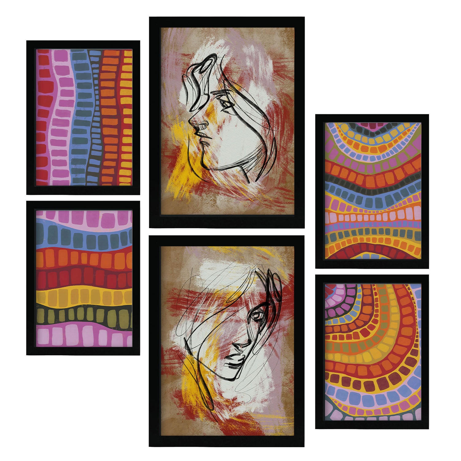 Nacnic Poster Schwarz 29x3 cm