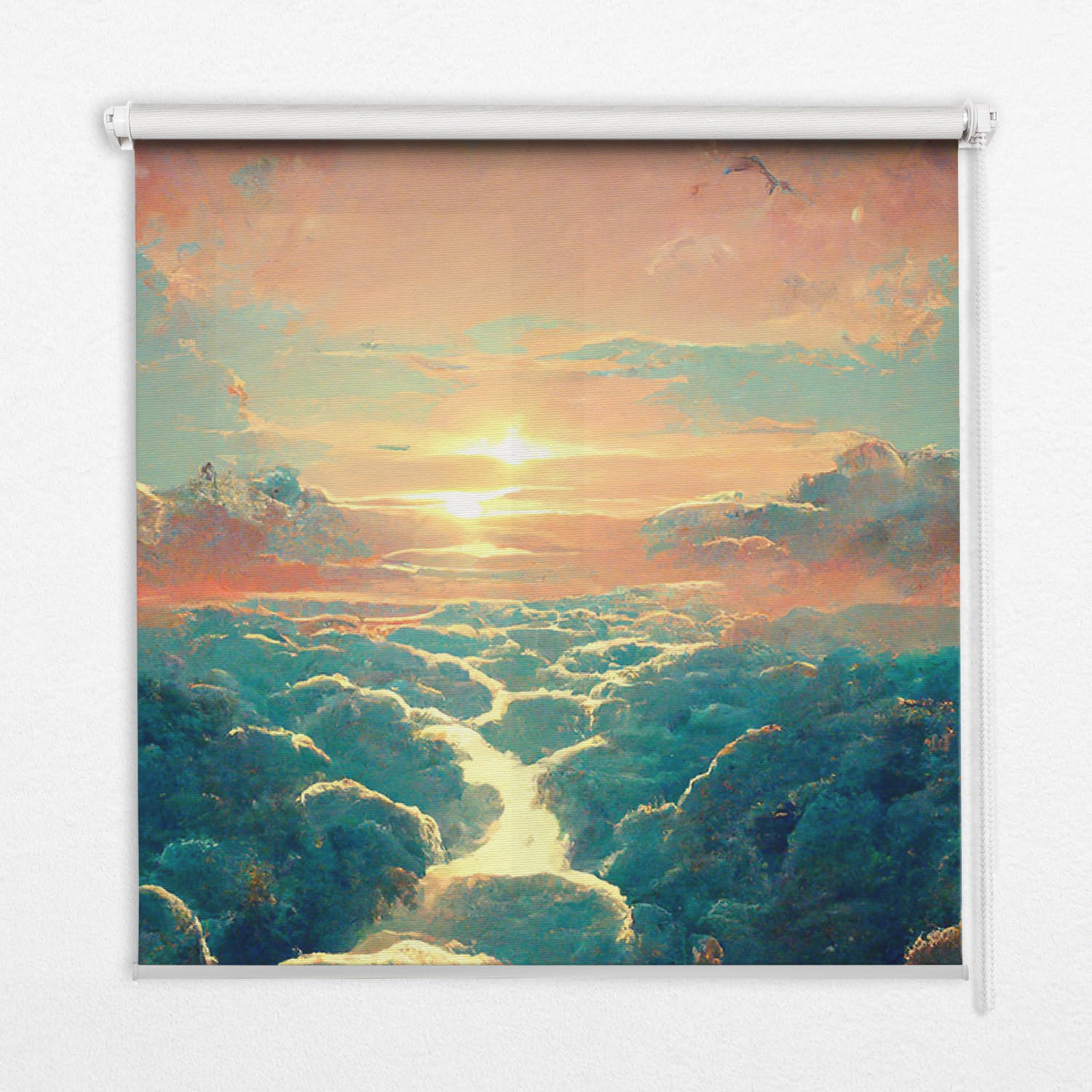 TULUP VNITŘNÍ roleta - okenní roleta - roleta - 90x180 cm - Západ slunce