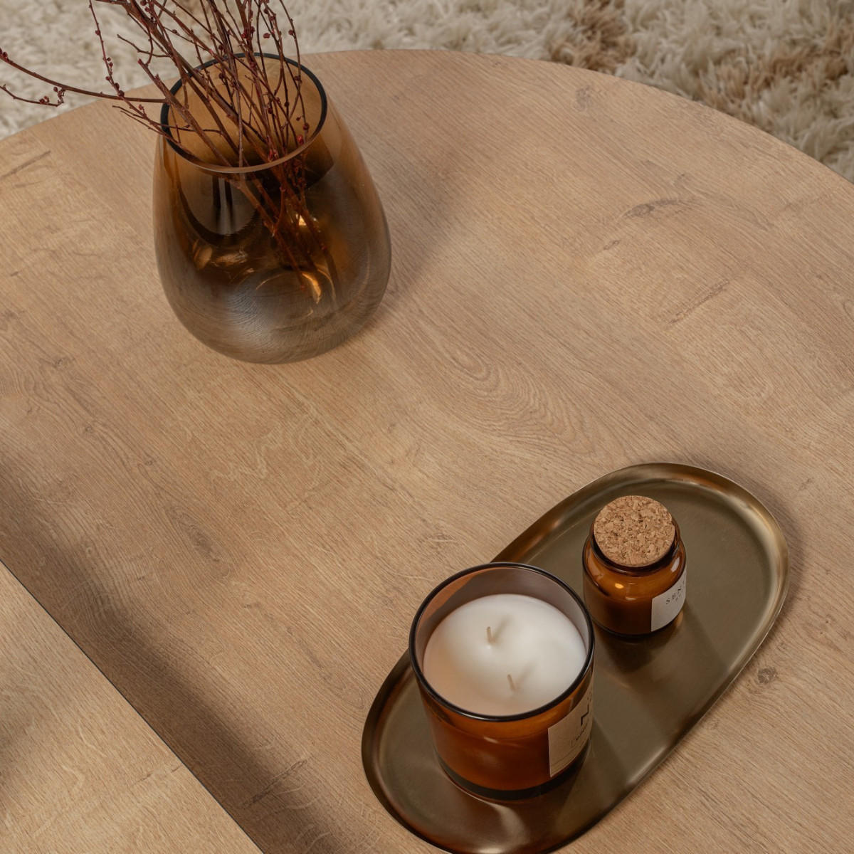 COUCHTISCH orion Chêne à miel - Schwarz, Holzwerkstoff (9.5/90/35cm) - Calicosy