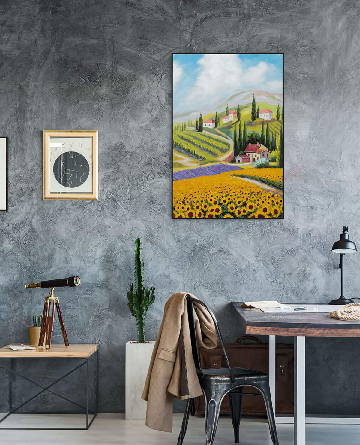 ACRYLBILD HANDGEMALT 60/90 cm - Multicolor, Holz/Textil (60/90cm) - KUNSTLOFT