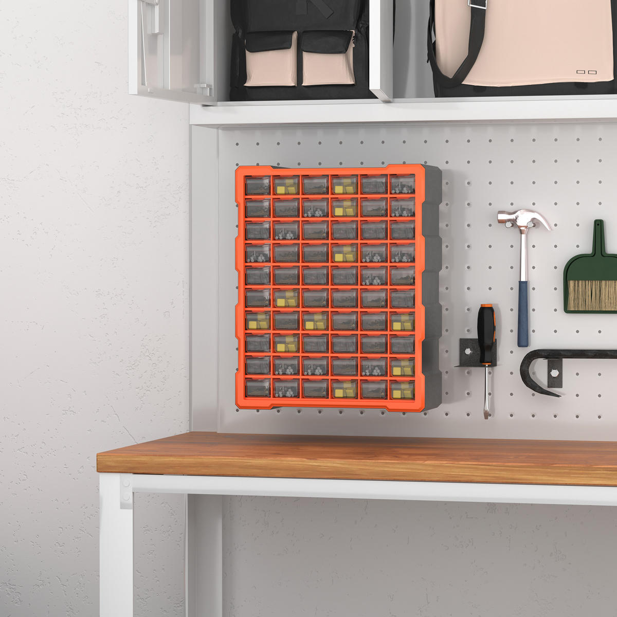 SORTIERKASTEN, Teile Box, Orange - Orange, Kunststoff (16/475/38cm) - DURHAND