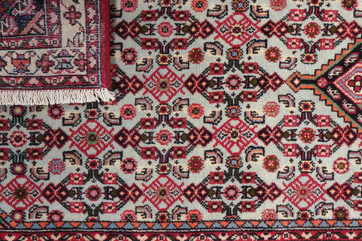 ORIENTTEPPICH handgeknüpft Assadabad Blau 201/81 cm Schurwolle - Blau, Textil (81/201cm) - Looma