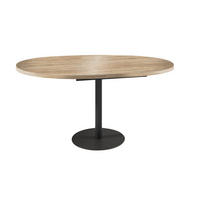 ESSTISCH Borte Sonoma Eiche / Schwarz 100/138 / 100 / 76cm - Schwarz/Sonoma Eiche, Holz/Holzwerkstoff (100/100/76cm) - Feldmann-Wohnen