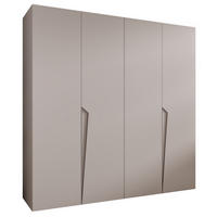 DREHTÜRENSCHRANK 202/200/52 4-türig - Beige, Holz/Metall (200/202/52cm) - Abiks Möbel