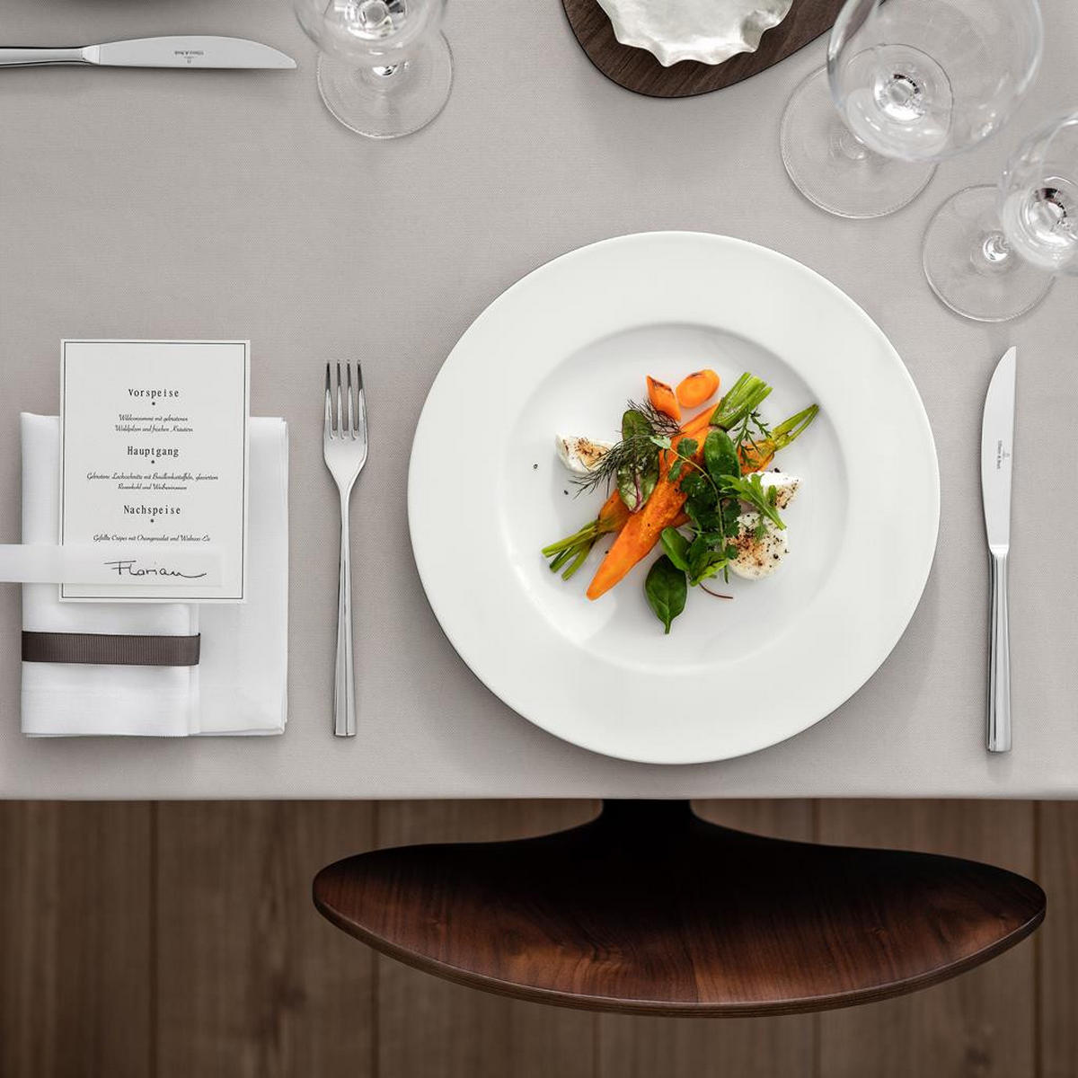 TAFELBESTECK Piemont silber 4-tlg. - Silberfarben, Metall - Villeroy & Boch