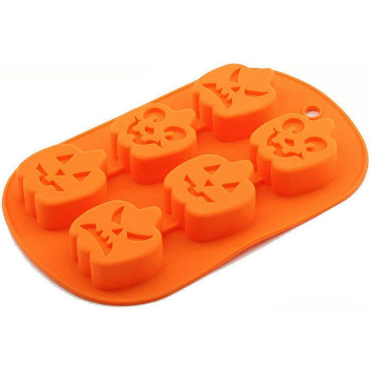 BACKFORM 2-teiliges Set Halloween Kürbis Silikon Antihaftbeschichtet - Orange, Kunststoff