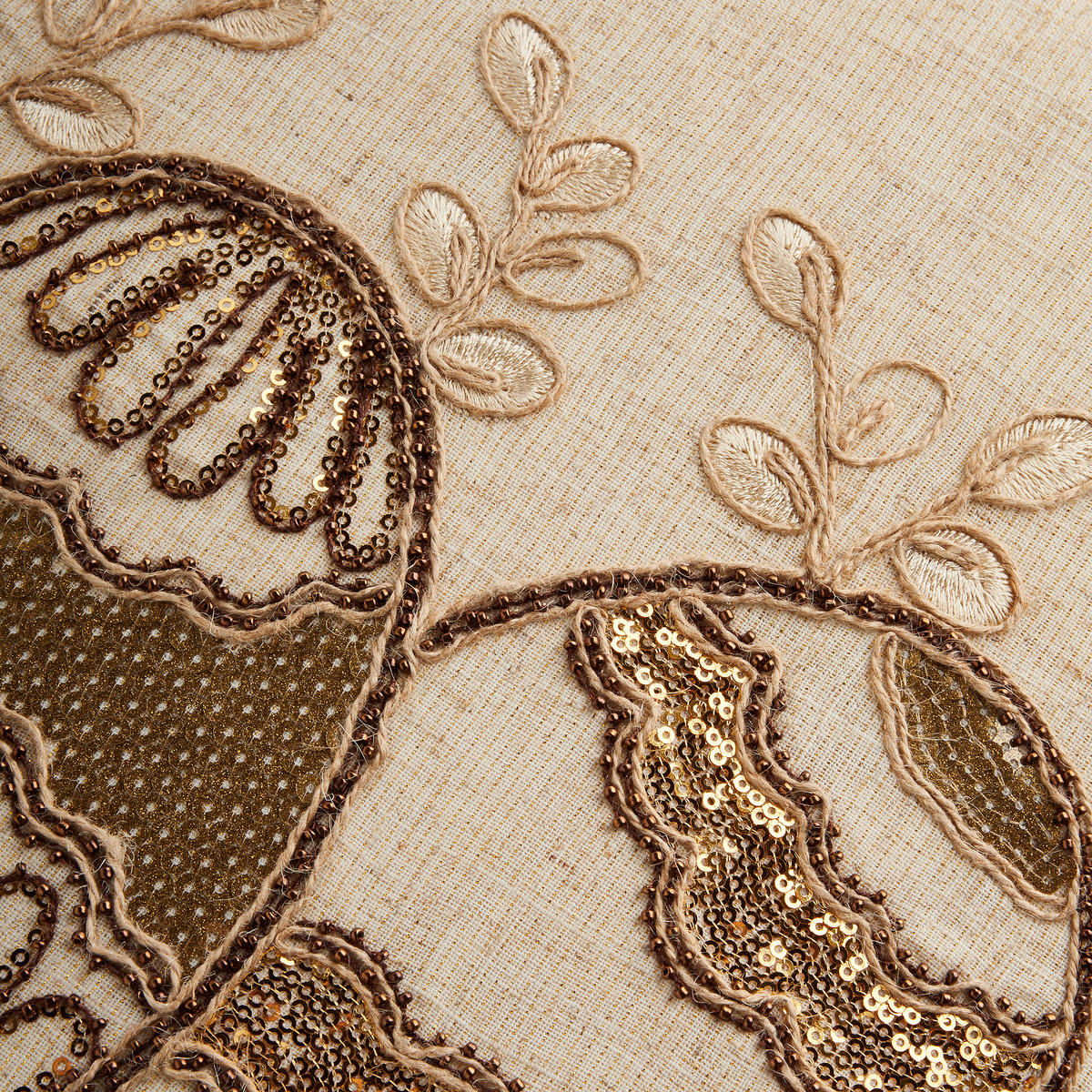 KISSENBEZUG Oaken - Beige, Textil (45/45cm) - home&you