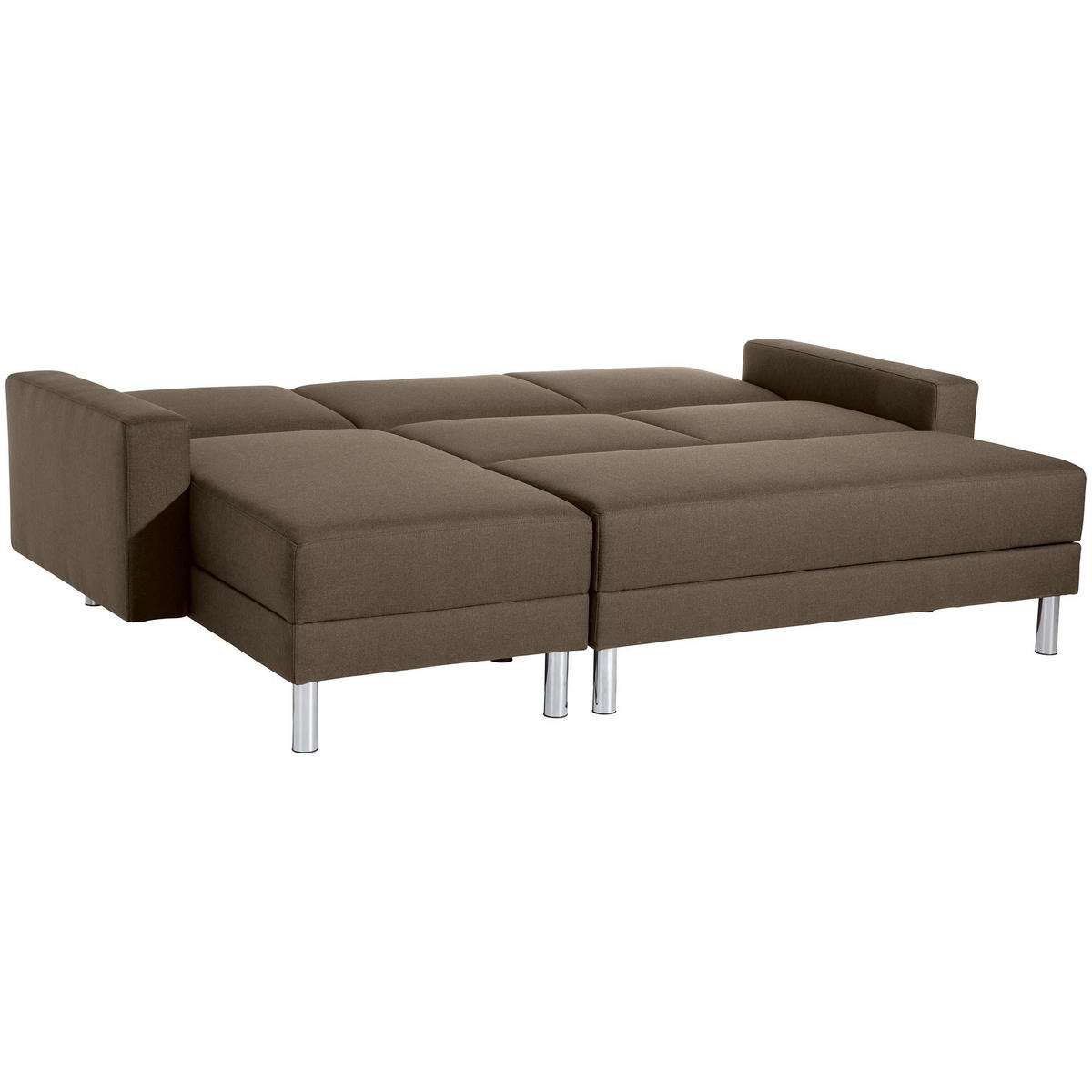 FUNKTIONSSOFA mit Hocker Katryna Flachgewebe sahara - Sahara, Kunststoff (144/92/230cm) - 58aufmkessel