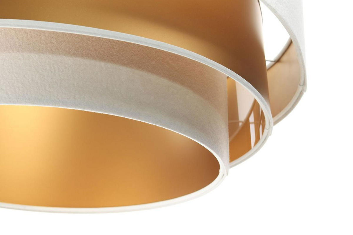 HÄNGELEUCHTE Gold 60/20 cm - Weiß, Kunststoff (60/1.5/20cm) - ONZENO