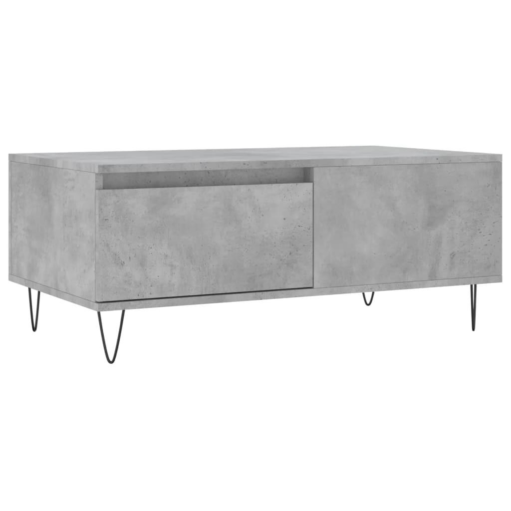 COUCHTISCH Betongrau 90x50x36,5 cm Holzwerkstoff - Grau, Holzwerkstoff (90/50/36.5cm) - furnicato