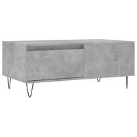 COUCHTISCH Betongrau 90x50x36,5 cm Holzwerkstoff - Grau, Holzwerkstoff (90/50/36.5cm) - furnicato