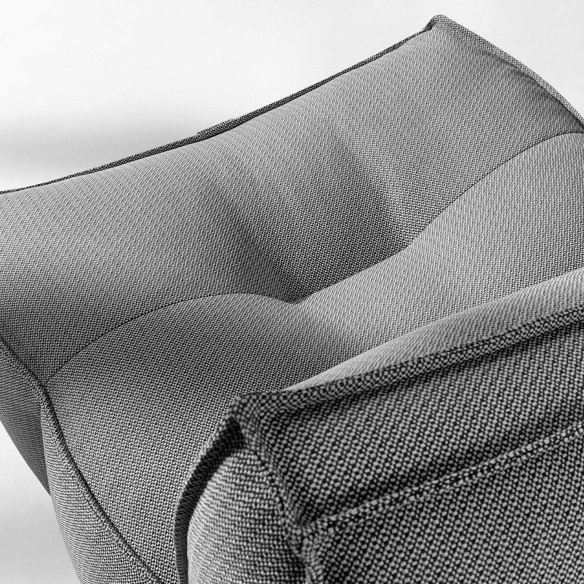 GARTENLOUNGE-SET LOVIA, Möbel-Set, Schwarz/Weiß - Schwarz, Textil - KONSIMO®