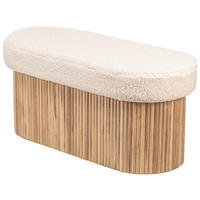 SITZBANK Wolle Weiß - Weiß, Textil (89/43/40cm) - Nordlys