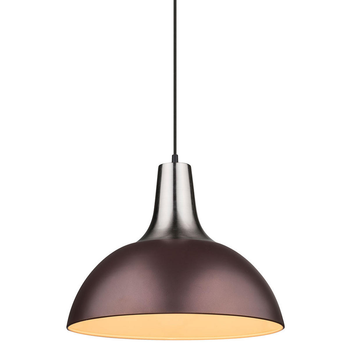 LED HÄNGELEUCHTE CONNY Bronze Nickel Matt - Bronzefarben, Metall (38/38/120cm) - Globo Lighting