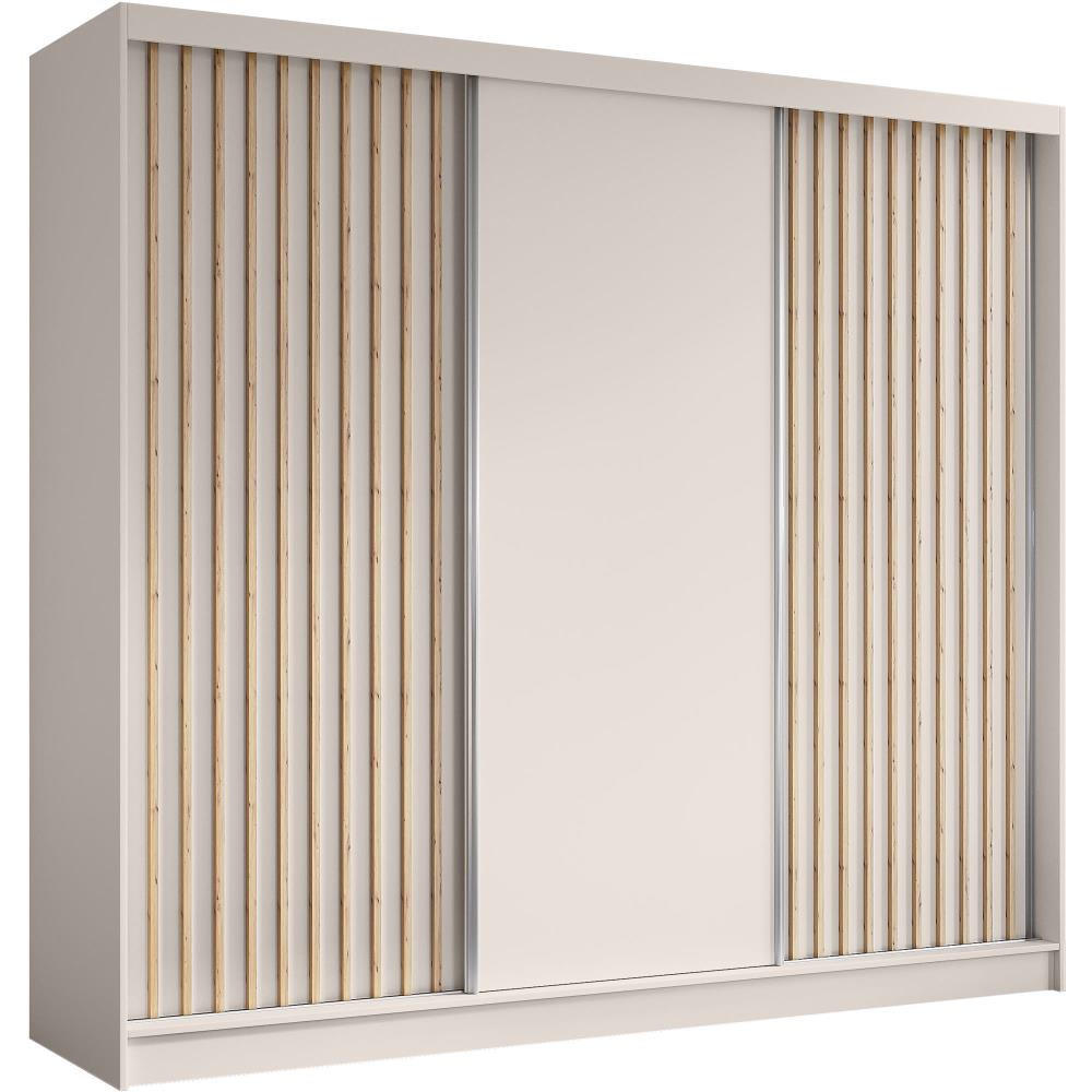 SCHWEBETÜRENSCHRANK Helios 240/216/61 kaschmir - Kaschmir, Holzwerkstoff (240/216/61cm) - Beautysofa