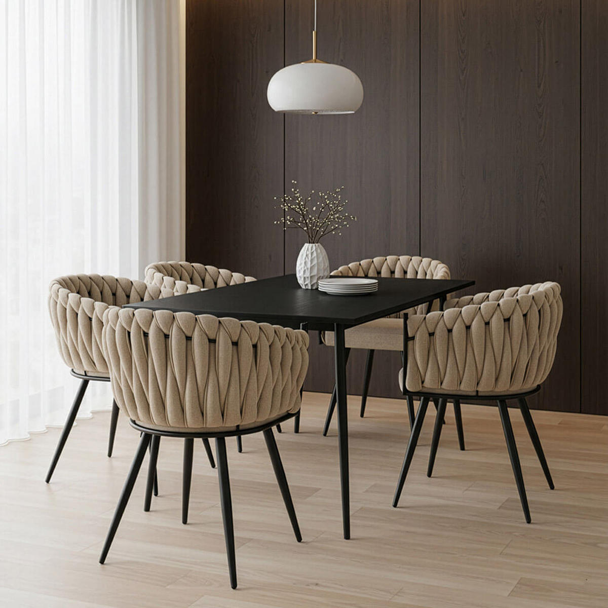 ESSZIMMERSTUHL AYLA - Beige, 1 - Beige, Kunststoff (62/79/51cm) - Home Deluxe