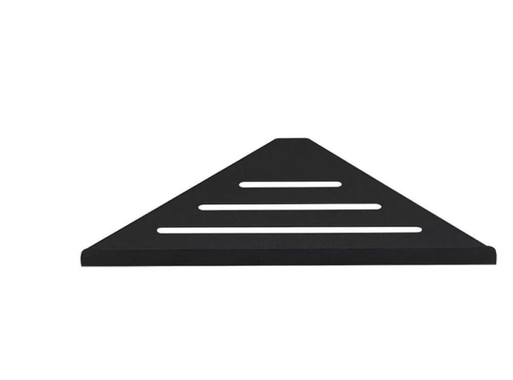 DUSCHREGAL , Eckduschablage - Schwarz, Metall (19/3/30cm) - BELZ