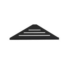 DUSCHREGAL , Eckduschablage - Schwarz, Metall (19/3/30cm) - BELZ