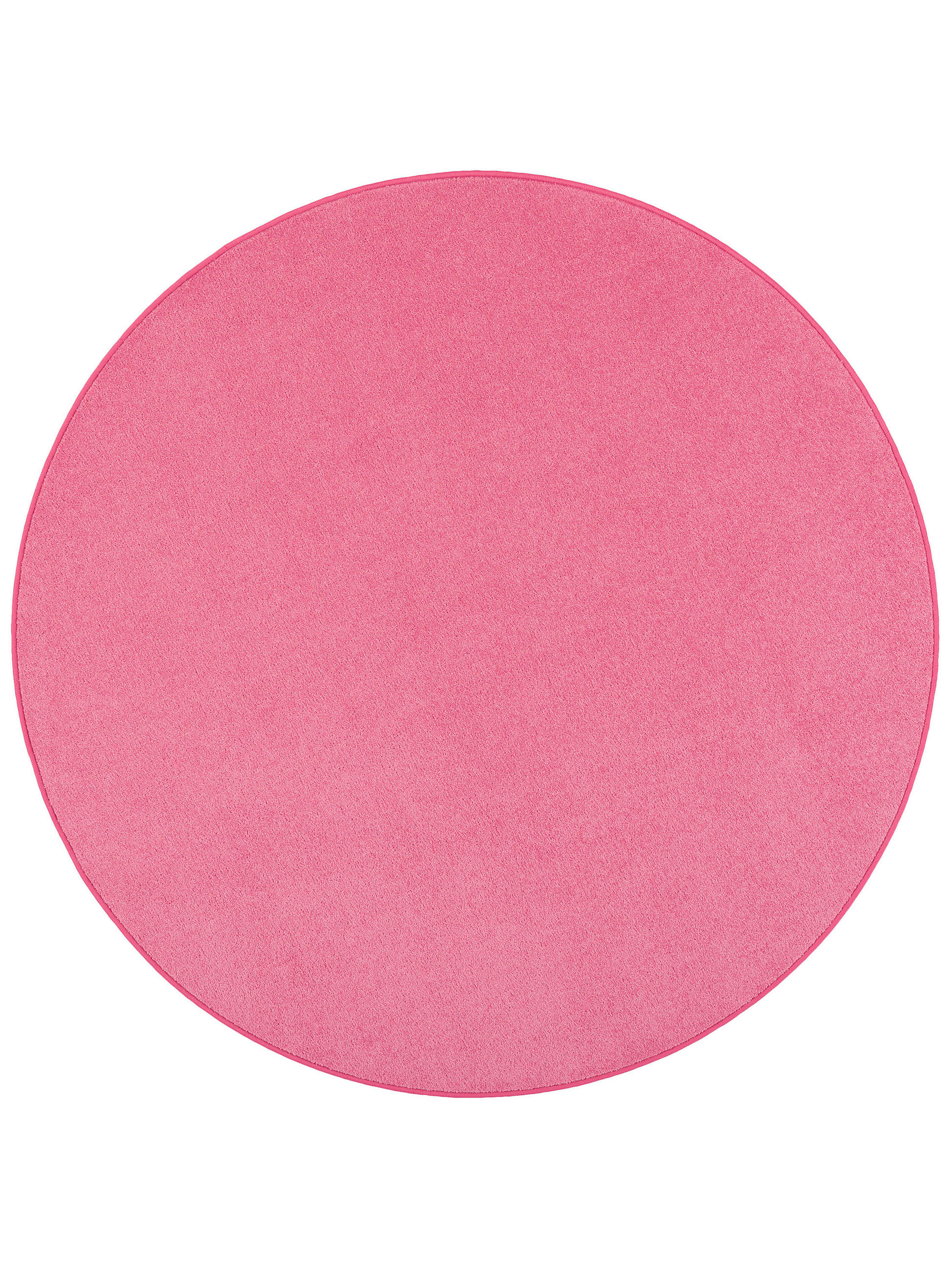 TREND VELOURS TEPPICH JOY RUND - Rosa, Textil (200/200cm) - Snapstyle