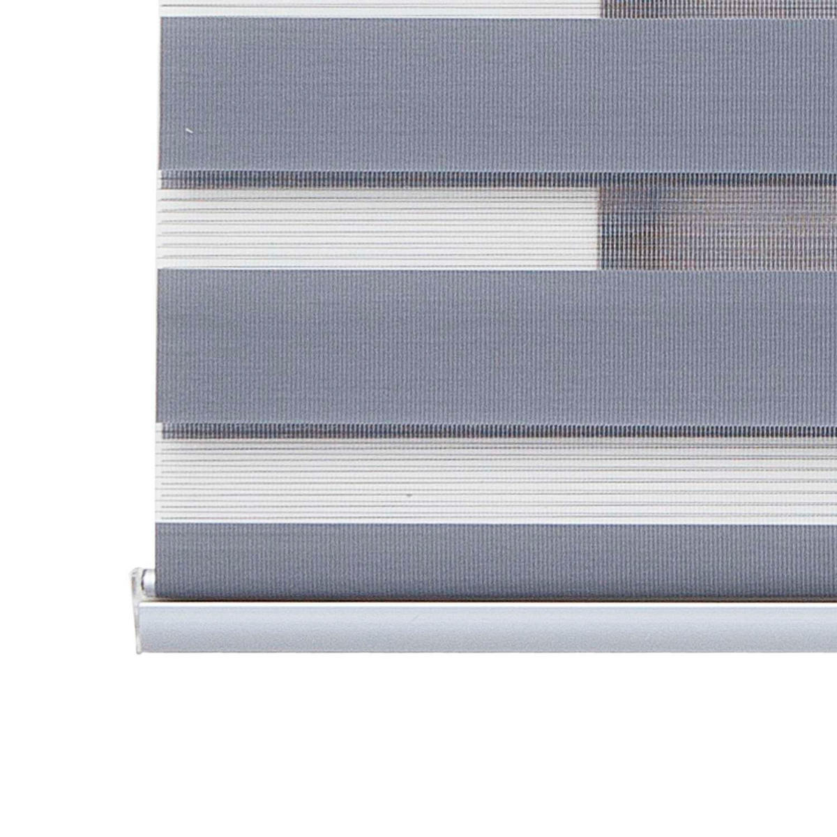 DOPPELROLLO Silber 200x250 cm - Silberfarben, Kunststoff (200/250cm) - STORESDECO