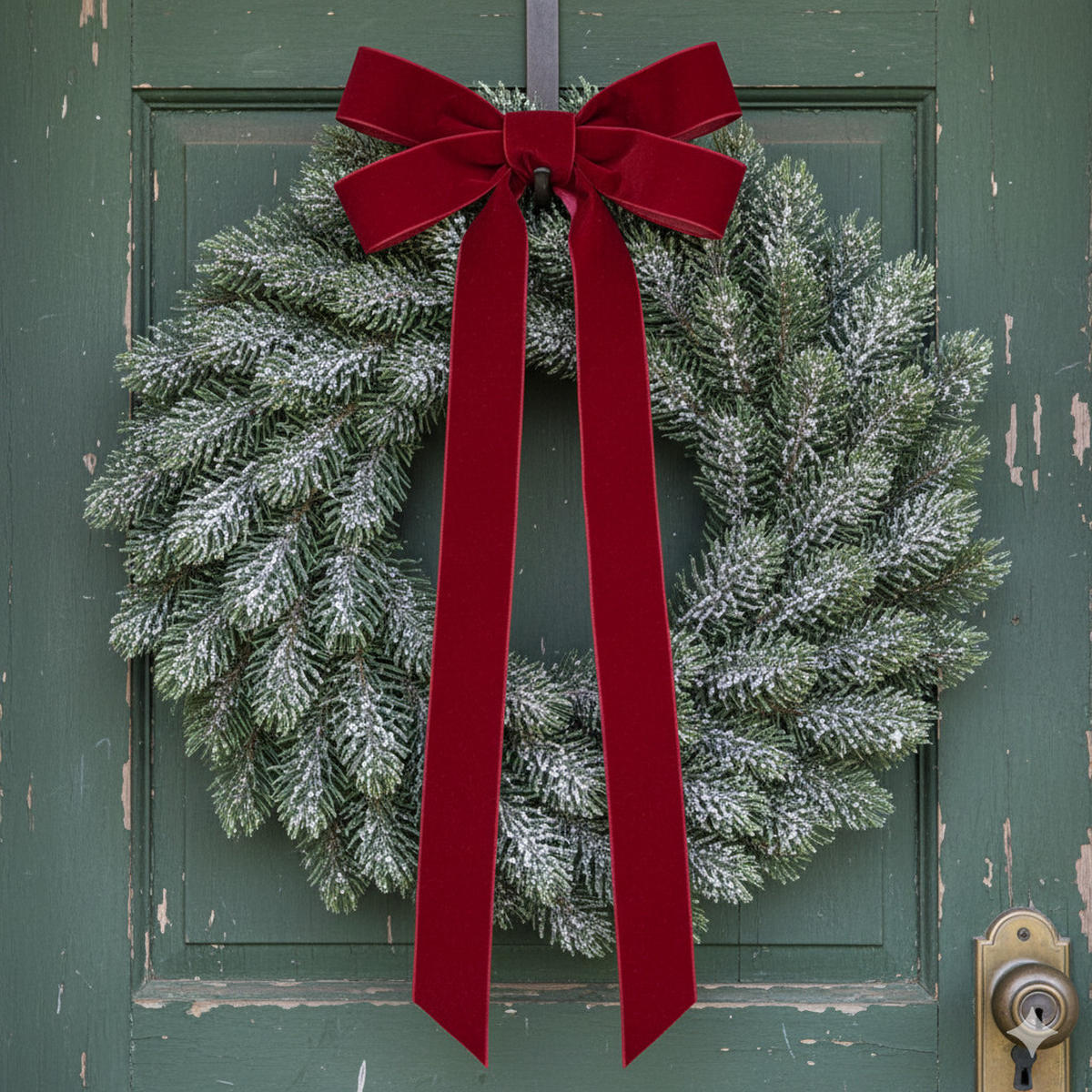 WEIHNACHTSKRANZ Ø 35 cm - Grün, Textil (35/8/35cm) - Home Styling Collection