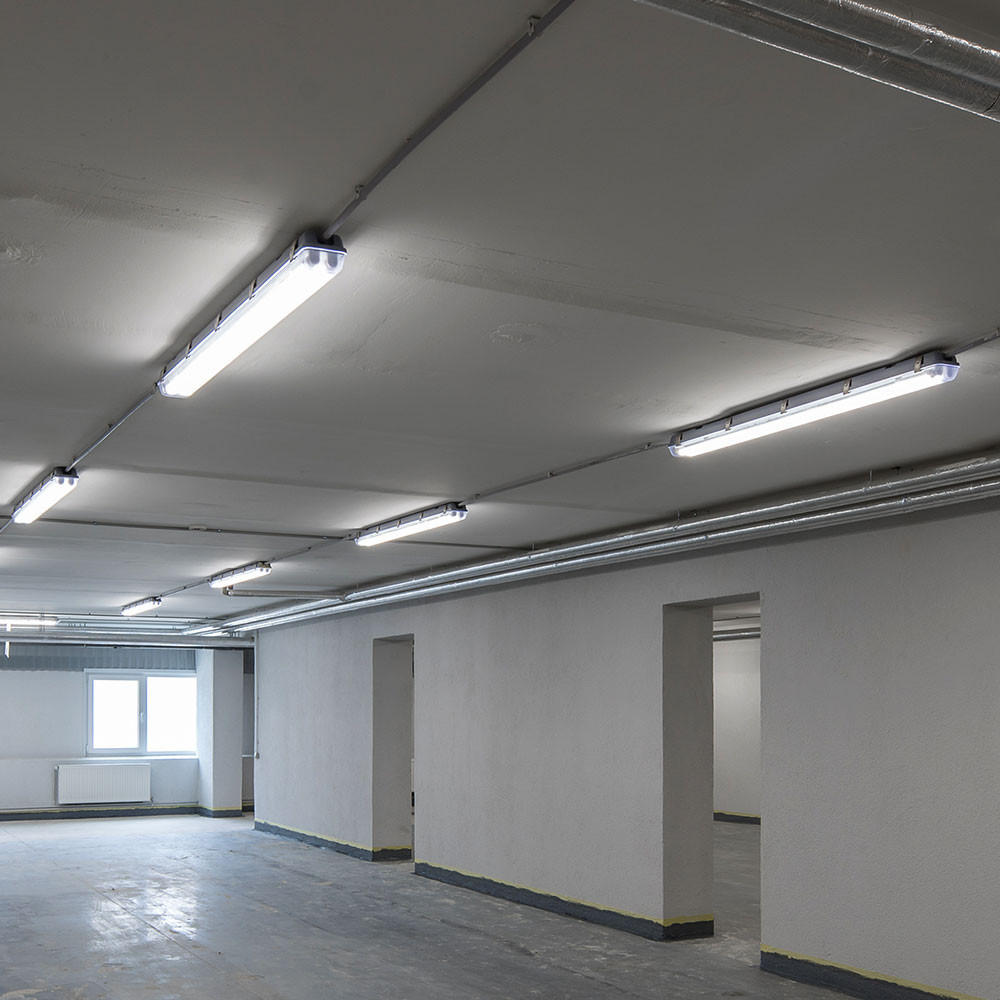 LED DECKENLEUCHTE Weiß Kunststoff 6er Set - Weiß, Kunststoff (120/6.5/5.8cm)