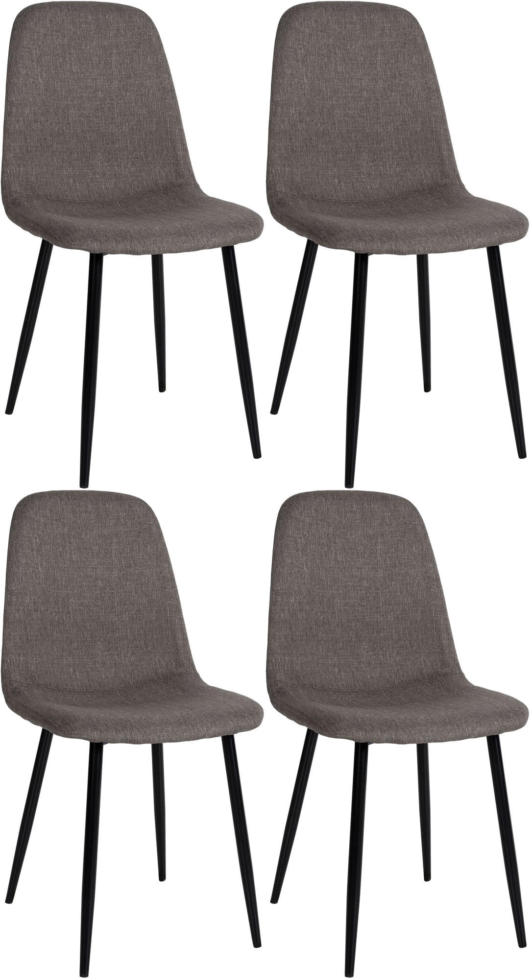 Deluke Esszimmerstühle Taupe 44x88x51 cm