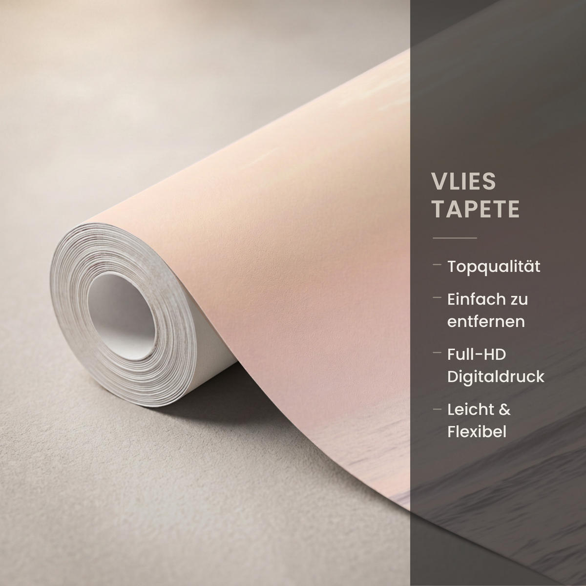 TAPETE - Sonne - Strand - Rosa - 200x280 cm - Hellrosa, Papier (200/280cm) - OnlyWow