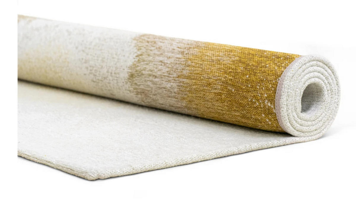 TEPPICH modern Flachgewebe GLOBE Gelb 240 x 340 cm - Gelb, Textil (240/340cm) - Novatrend