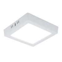 LED DECKENLEUCHTE Aufbau-Panel Weiß - Weiß, Metall (16.7/16.7/3.1cm)