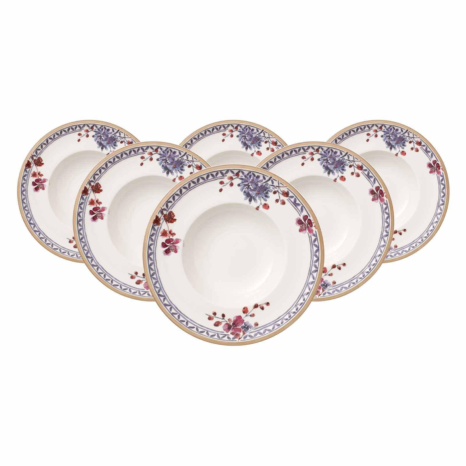 SUPPENTELLER Artesano Provençal Lavendel bunt ø 25,6 cm 6er Set - Multicolor, Keramik (25.5cm) - Villeroy & Boch