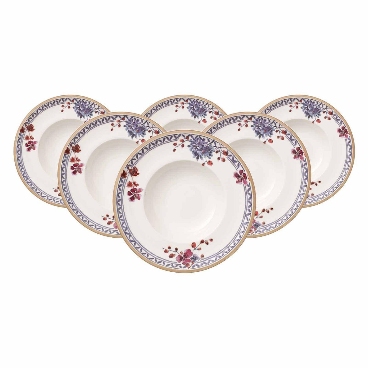 SUPPENTELLER Artesano Provençal Lavendel bunt ø 25,6 cm 6er Set - Multicolor, Keramik (25.5cm) - Villeroy & Boch