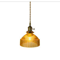 PENDELLEUCHTEN,MESSING und Glas, 220 V, 4 W, E27, 18 cm Durchmesser，Currygelb - Braun, Glas (18/18/20cm) - Weltevree