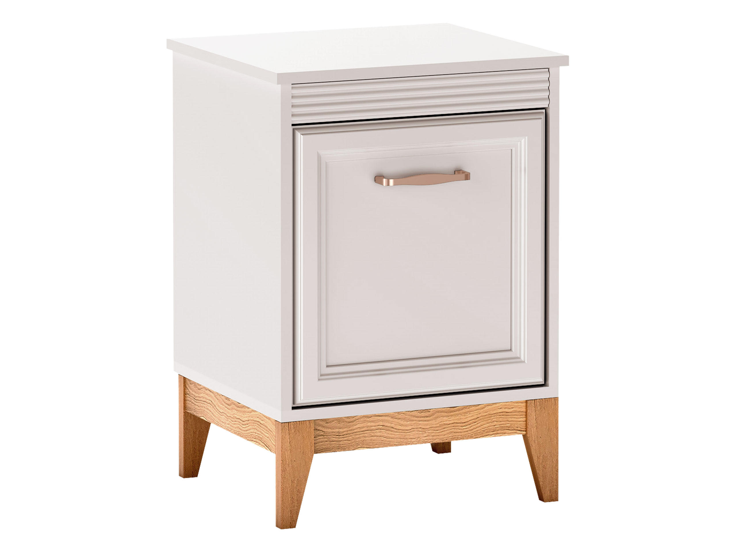 NACHTTISCH Windsor W-11 - Kaschmir/Eichefarben, Holz/Holzwerkstoff (45/62/41cm) - MIRJAN24