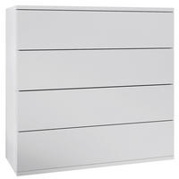 KOMMODE Pavos Weiß matt - Weiß, Holzwerkstoff (76/76/35cm) - Vladon