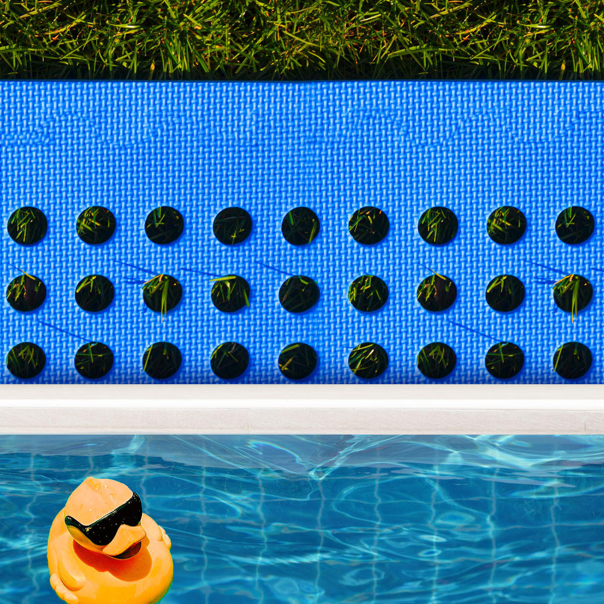 POOLMATTEN 11,2m² 32 EVA Matten 62 cm Blau - Blau, Kunststoff (62/62cm) - eyepower