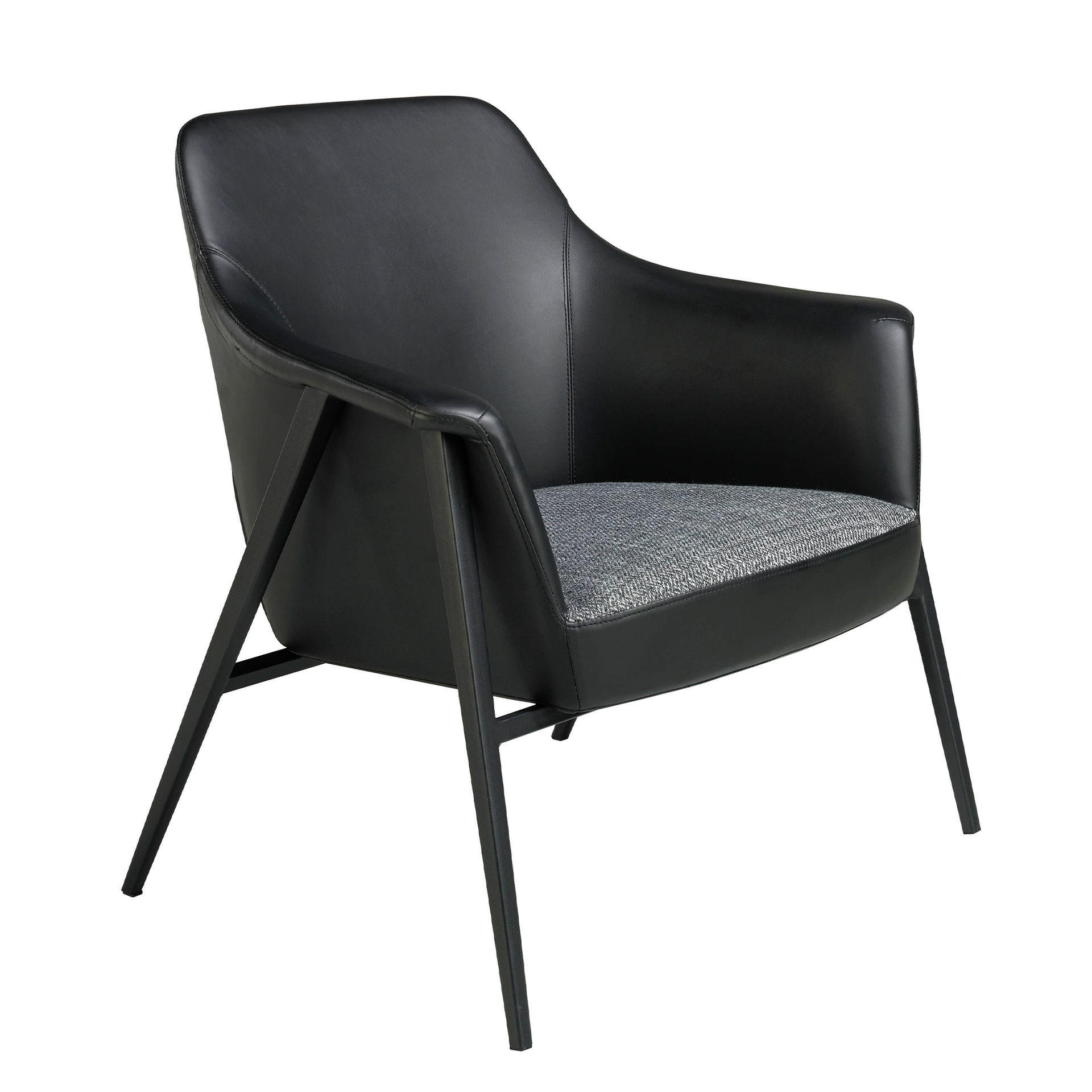 Angel Cerda Drehsessel Schwarz, Grau 80x79x72 cm