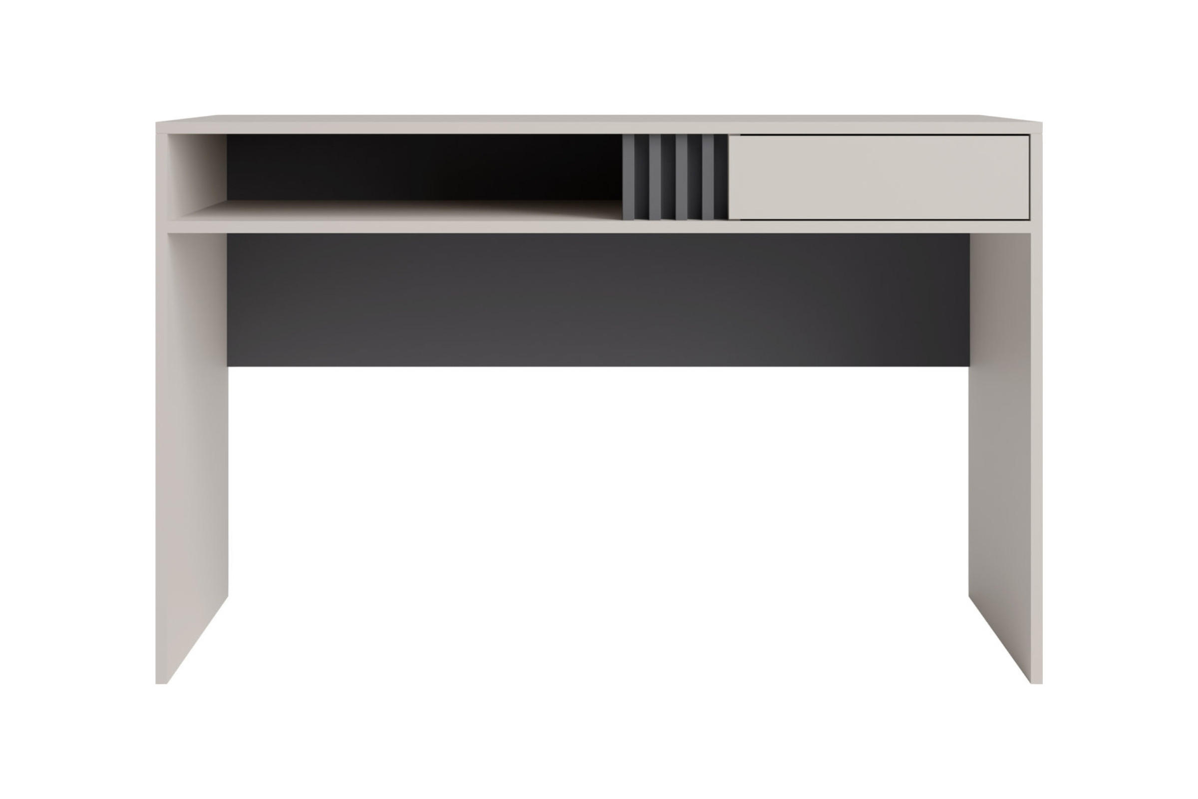 SCHREIBTISCH ALL 9 120/76/55 cm in Kaschmir mit Rollcontainer - Kaschmir, Holzwerkstoff (55/120/76cm) - Deine Möbel 24