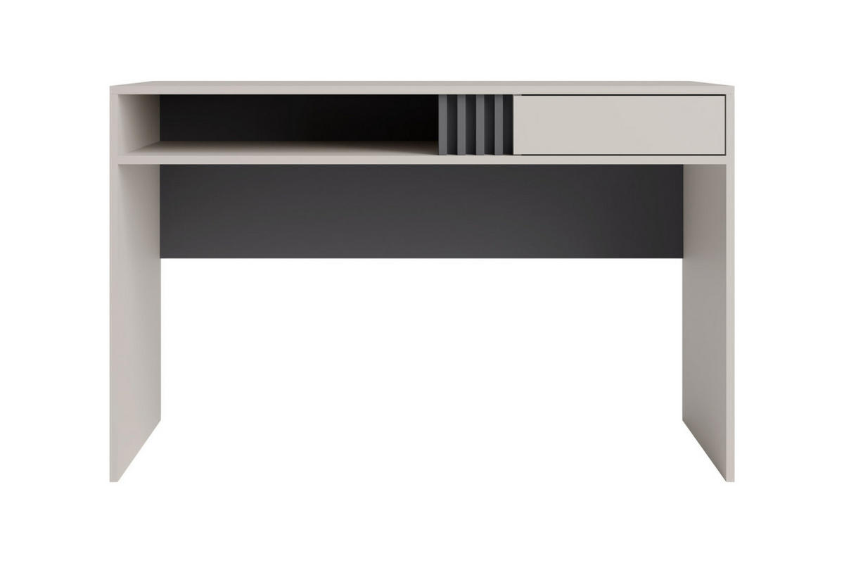 SCHREIBTISCH ALL 9 120/76/55 cm in Kaschmir mit Rollcontainer - Kaschmir, Holzwerkstoff (55/120/76cm) - Deine Möbel 24