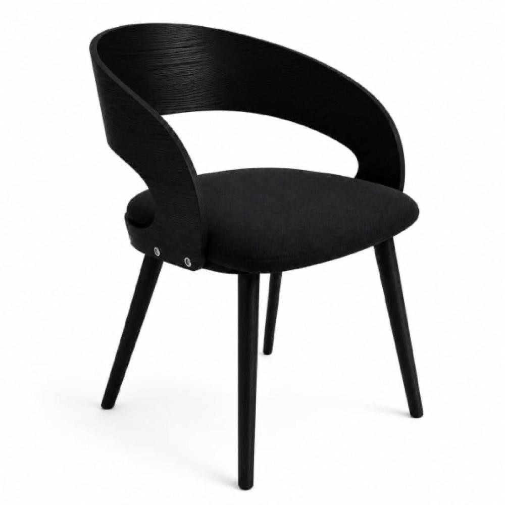 STUHL Schwarz 105 - Schwarz, Holzwerkstoff (52/48/47cm) - Sepro Meble