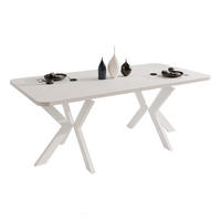 AUSZIEHTISCH DANTON 200/100/76 cm, Weiß - Weiß, Holzwerkstoff/Metall (100/200/76cm) - Idohome