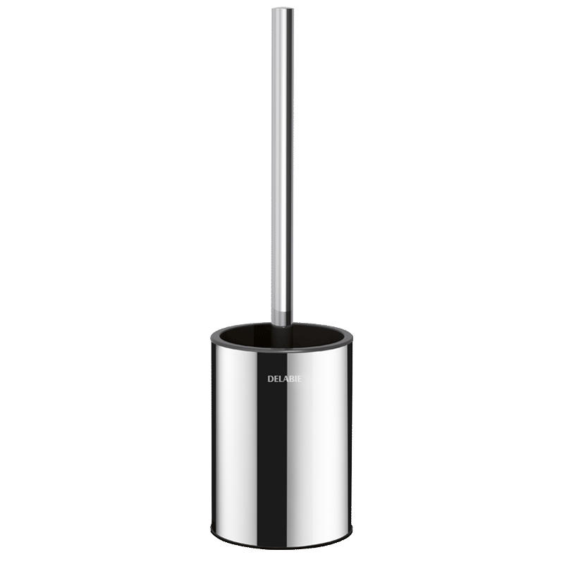 WC-BÜRSTENGARNITUR Wandmontage Edelstahl hochglanzpoliert - Weiß Hochglanz, Metall (12/10/36cm) - Delabie