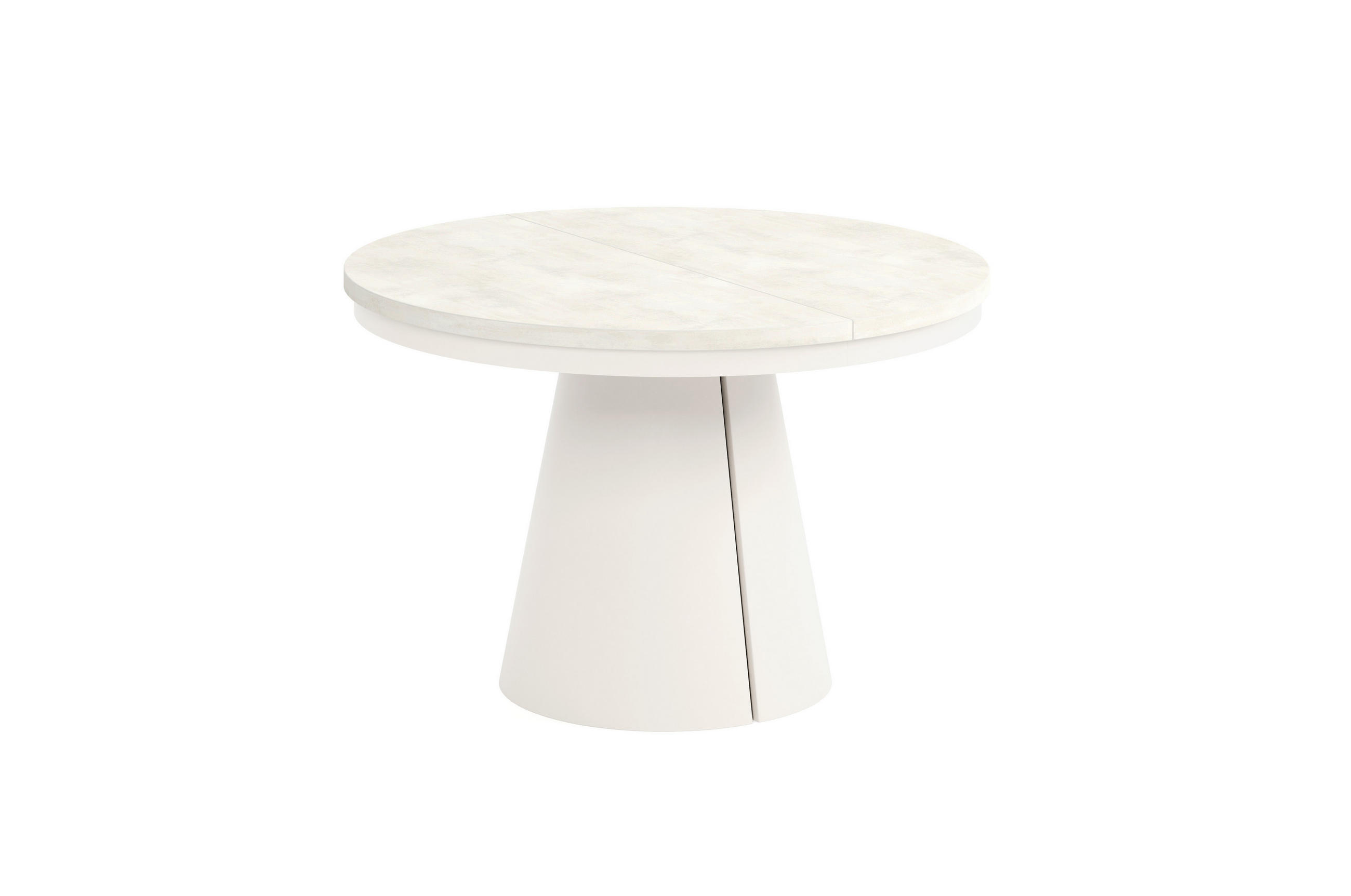 ESSTISCH CALMA Bis - Kaschmir/Beige, Holzwerkstoff/Metall (120/120/76cm) - Meblini
