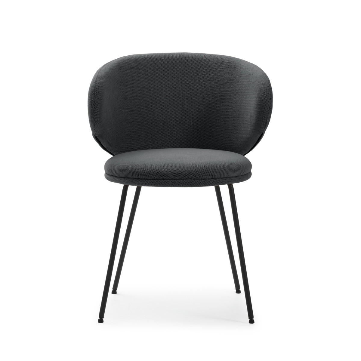 ESSZIMMERSTUHL Rush Grau 60/58/51 cm 2er-Set - Grau, Textil (58/51/60cm) - Calicosy