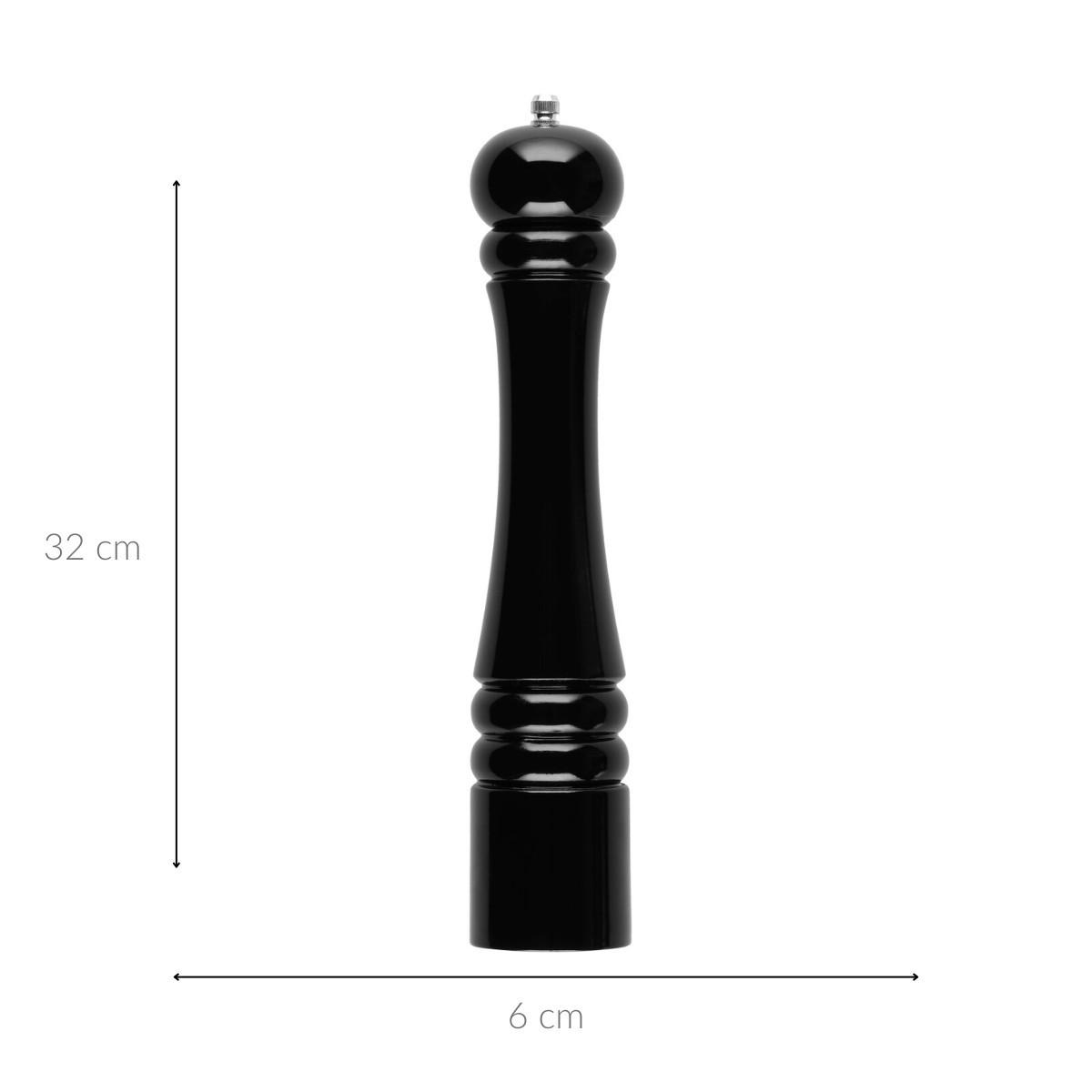 GEWÜRZMÜHLE Holz 32 cm - Schwarz, Holz (6/32/6cm)