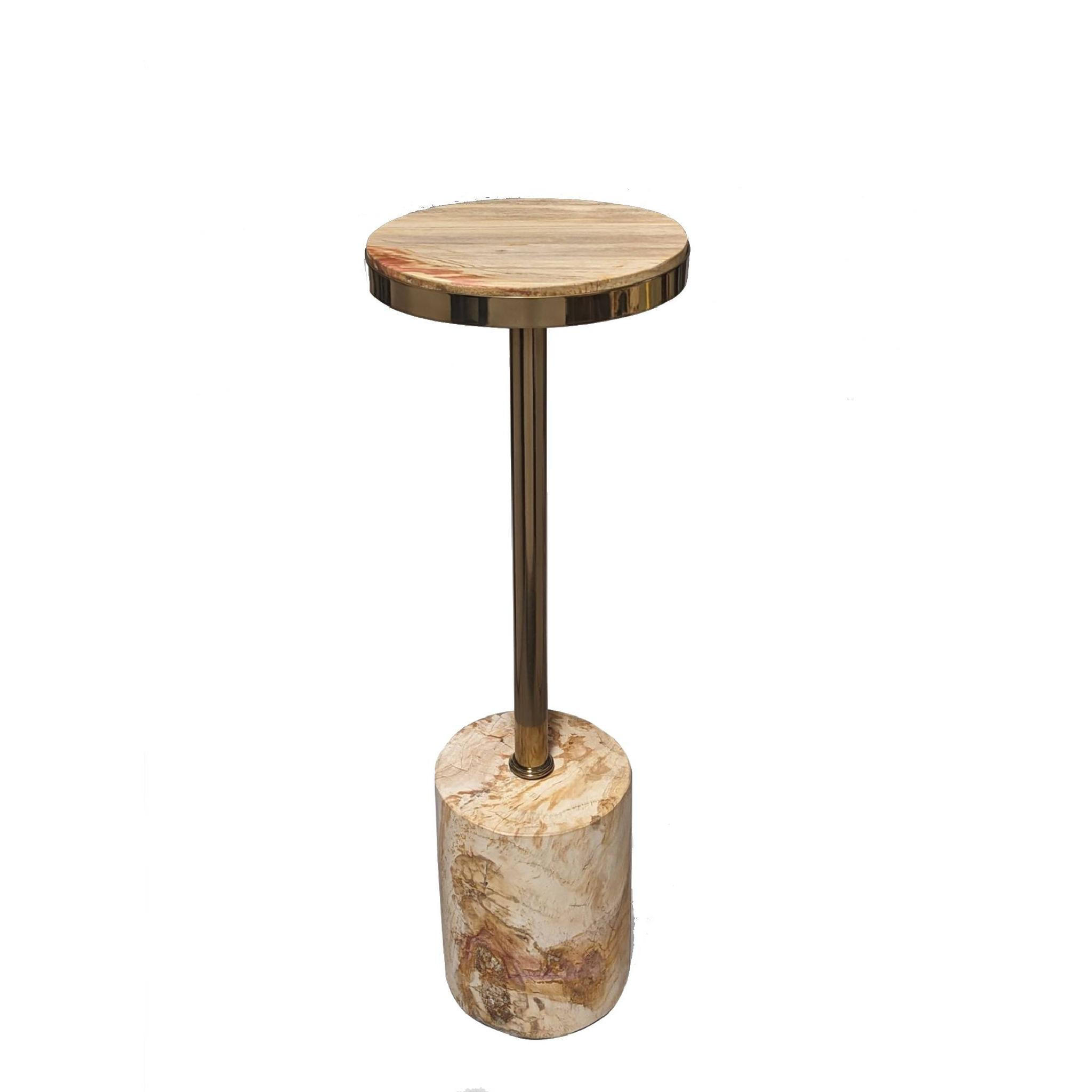 BEISTELLTISCH Mody Beige 21/21/64cm - Beige, Metall (21/21/64cm) - PTMD Collection